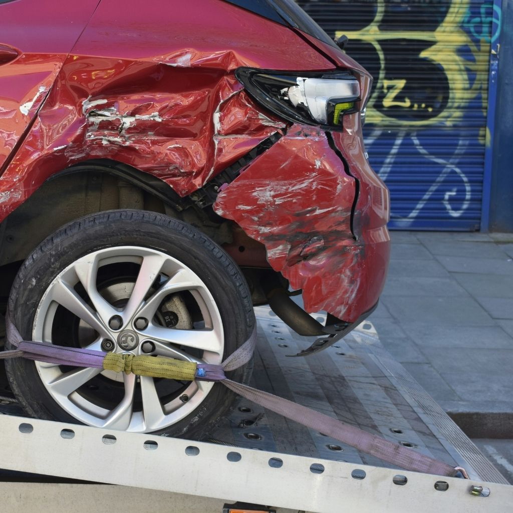 The process of towing a car safely